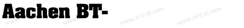 Aachen BT字体转换